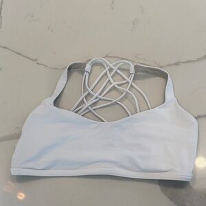 lululemon athletica White Strappy Back Sports Bra